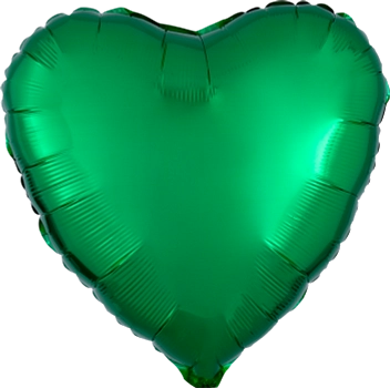 5pk Foil Balloons Solid Colour Metallic Green S15 - Tiger Feet Ireland