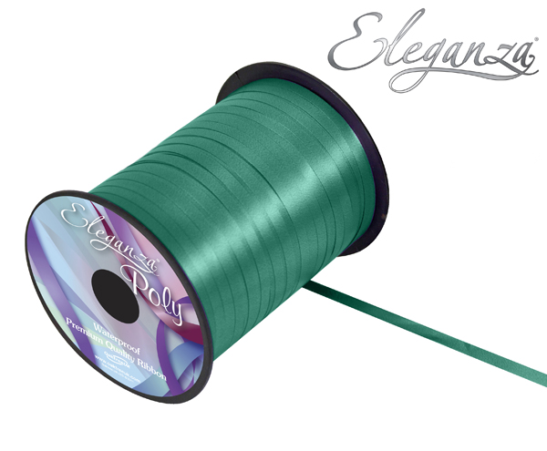 Eleganza Curl Rbbn 5mmx500yds Em Green - Tiger Feet Ireland