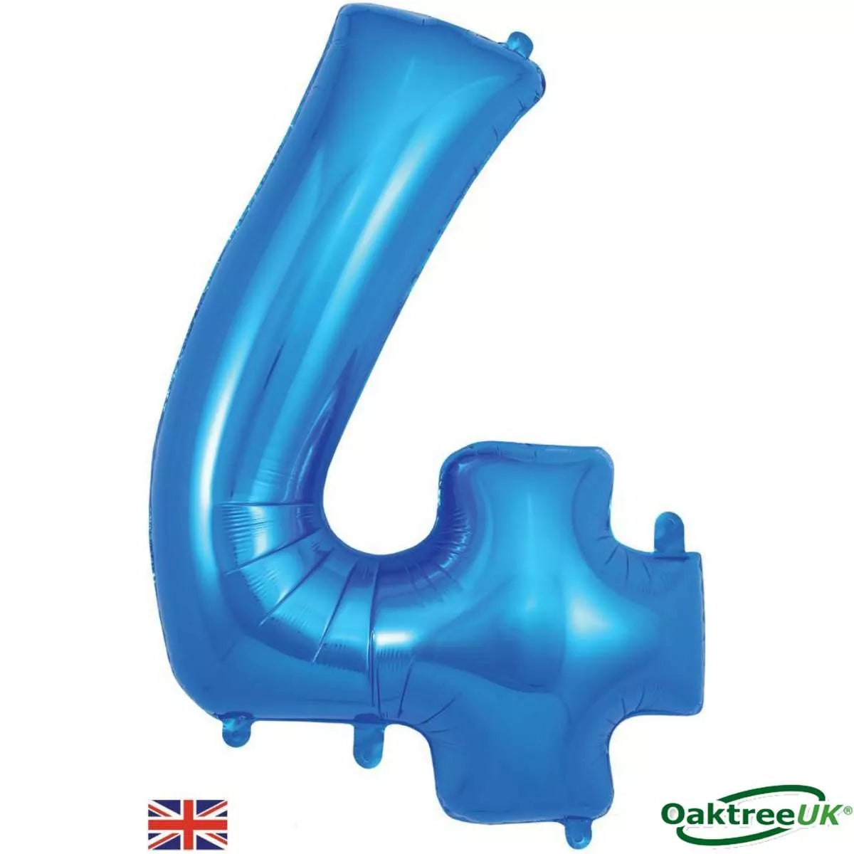 Foil Balloon 34" Big Number Blue - Tiger Feet Ireland