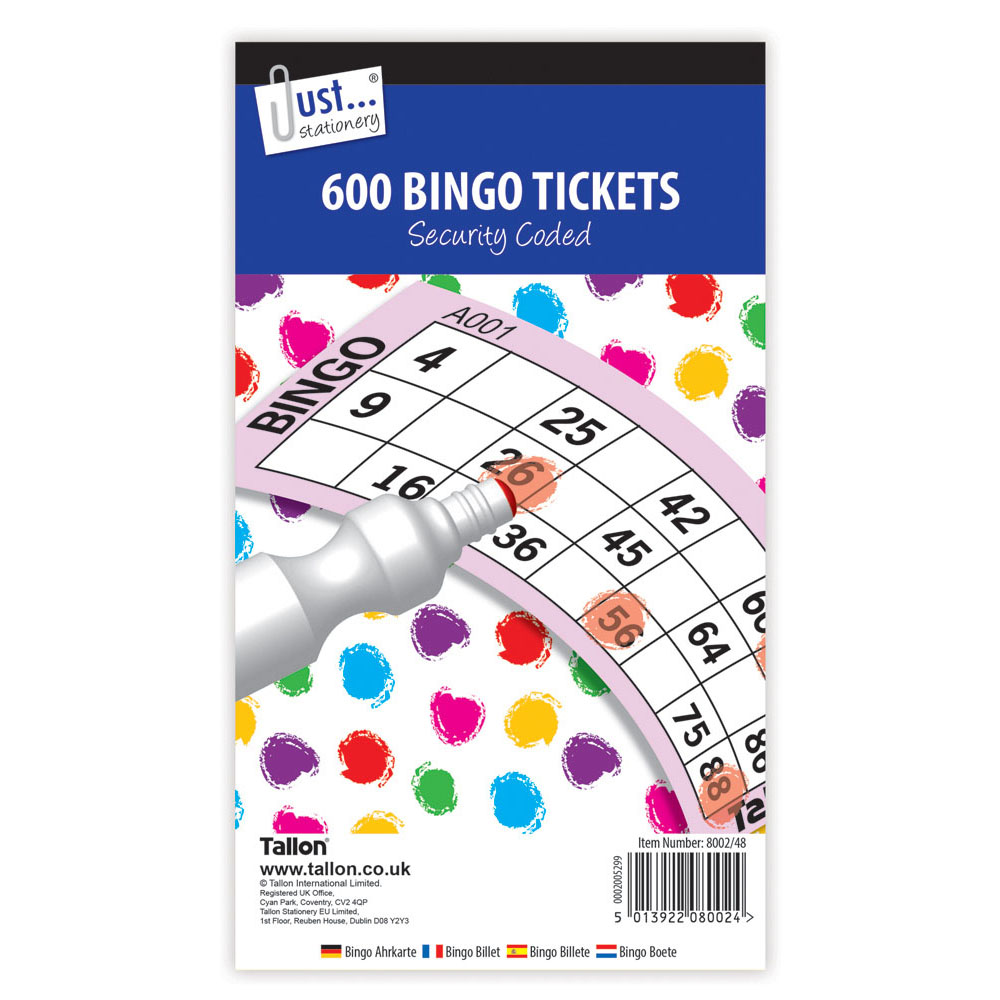 12pk Jumbo Bingo Tickets - Tiger Feet Ireland