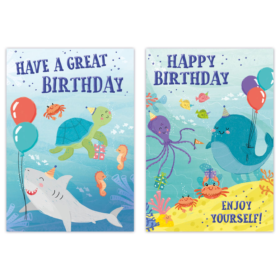 12pk Cards C50 Birthday Open - Tiger Feet Ireland