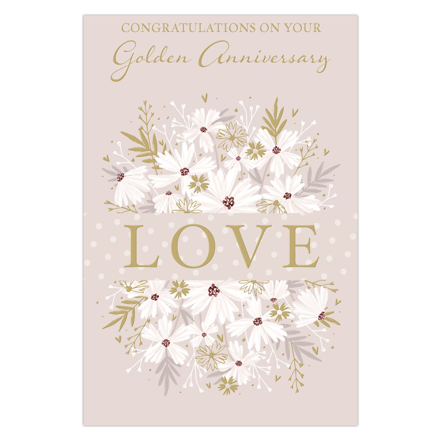 6pk Cards C75 Your Golden Anniversary - Tiger Feet Ireland