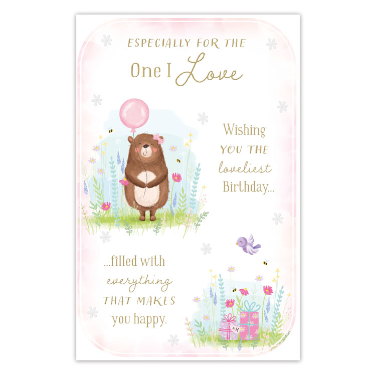 6pk Cards C375 Birthday One I Love - Tiger Feet Ireland
