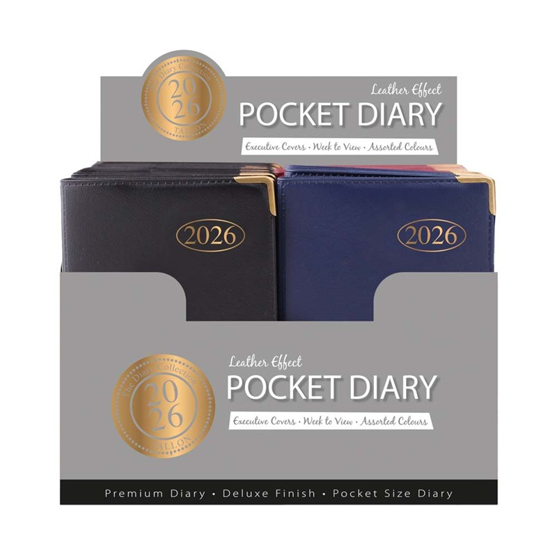 2026 Diary Pocket Week To View Value - Tiger Feet Ireland