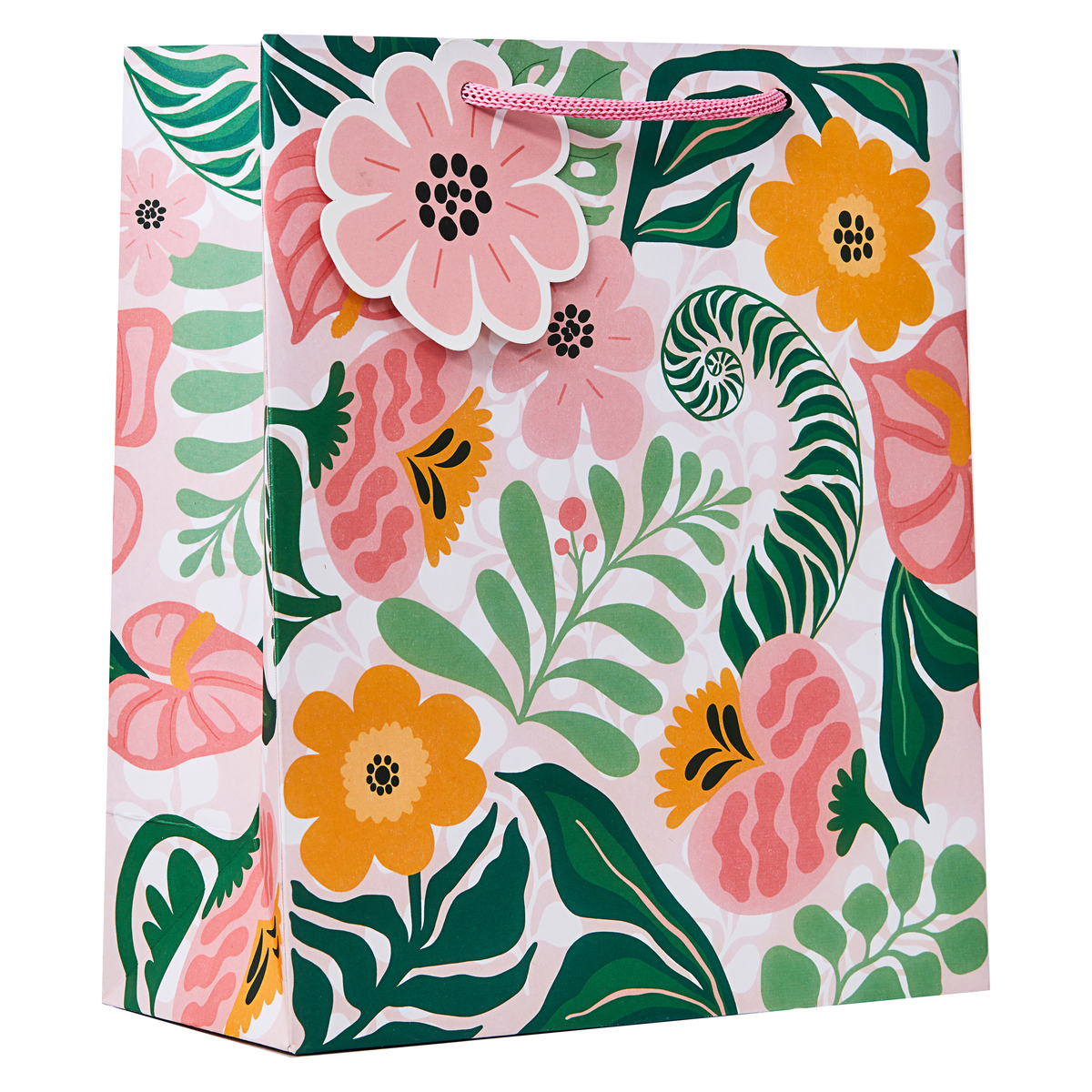 Partisan 6 Pack Gift Bag Modern Flora Medium - Tiger Feet Ireland