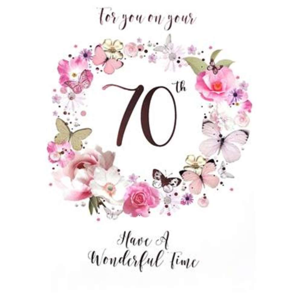 6pk Cards C50 Birthday Age 70 - Tiger Feet Ireland