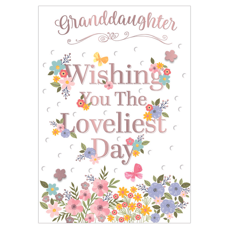 6pk Cards C90 Birthday Granddaughter - Tiger Feet Ireland