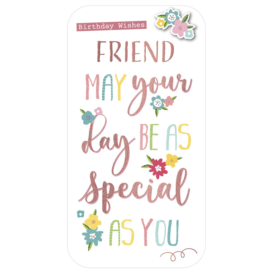 6pk Cards C55 Birthday Friend - Tiger Feet Ireland