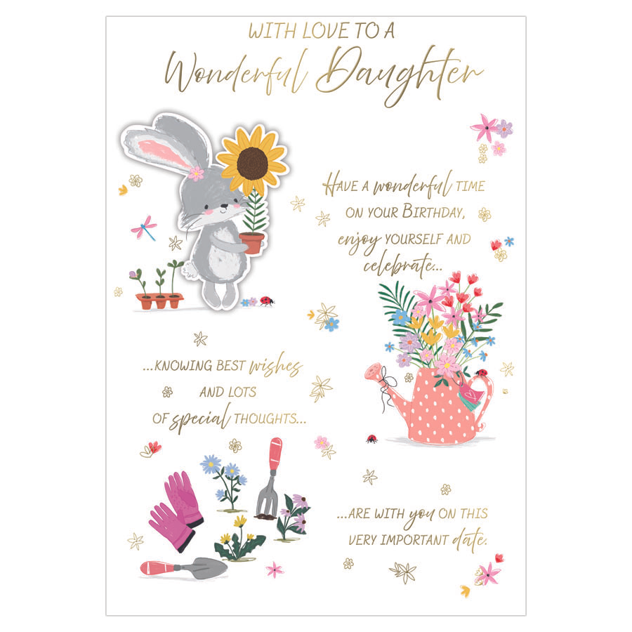 6pk Cards C90 Birthday Daughter - Tiger Feet Ireland