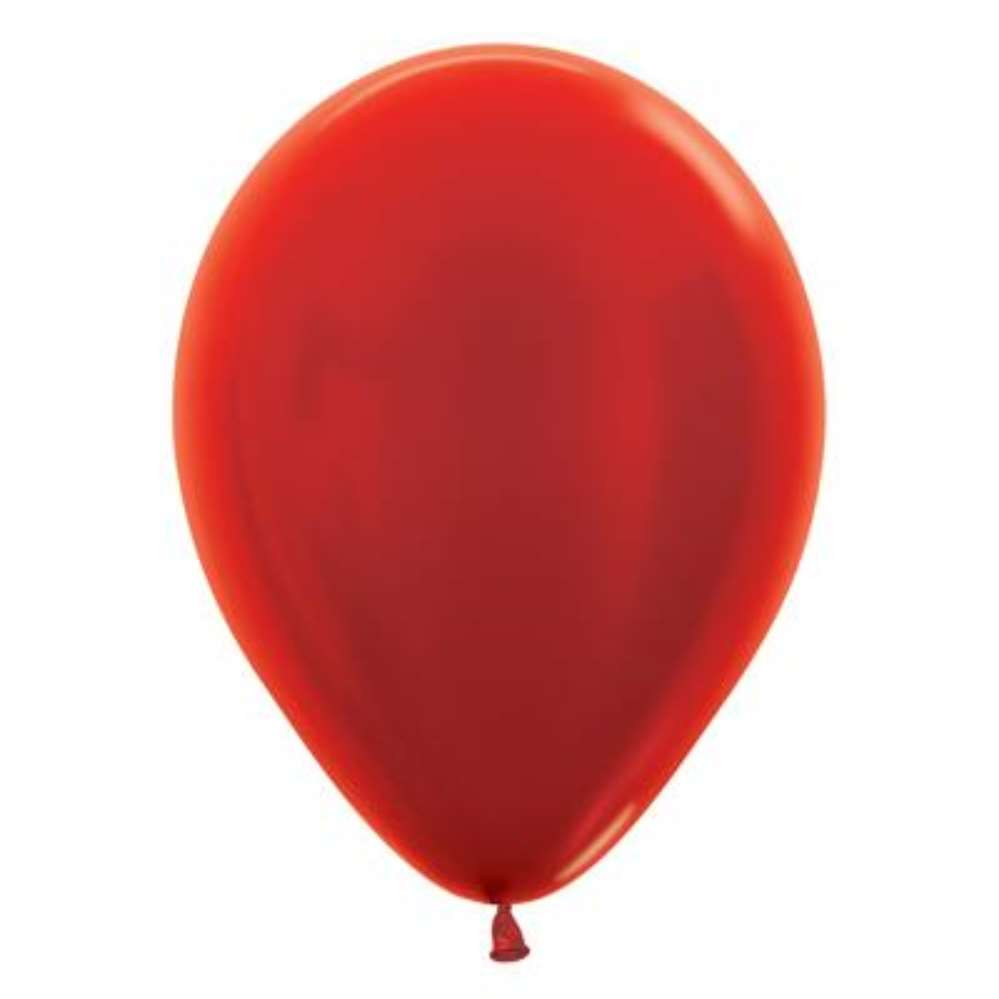 50ct Latex Balloon 12in Met Red Sempertex - Tiger Feet Ireland