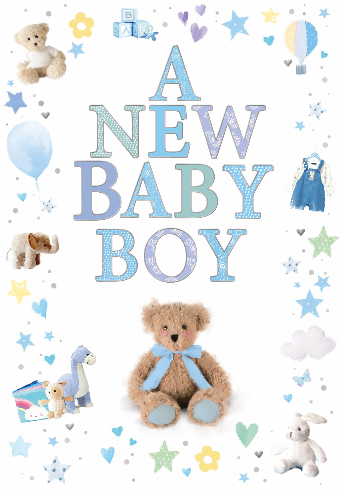 6pk Cards C50 Baby Boy - Tiger Feet Ireland