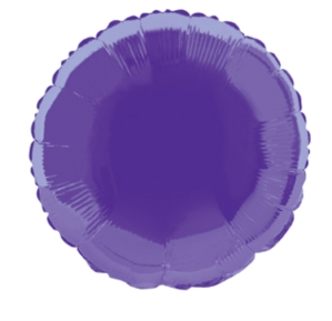 Foil Balloon 18" Round Deep Purple - Tiger Feet Ireland