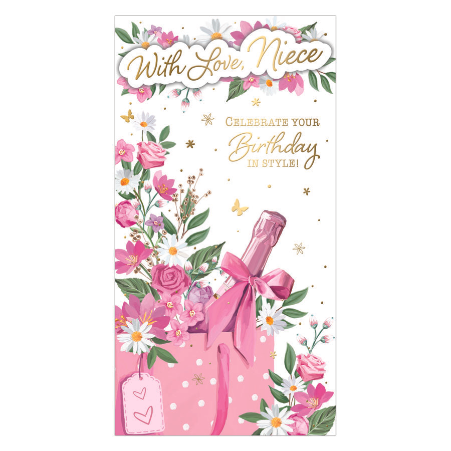 6pk Cards C55 Birthday Niece - Tiger Feet Ireland