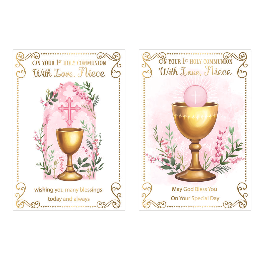 12pk Cards C50 Communion Niece - Tiger Feet Ireland