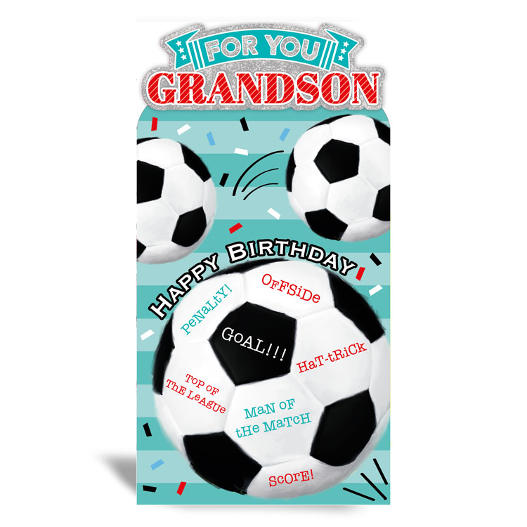 6pk Cards C55 Birthday Grandson - Tiger Feet Ireland