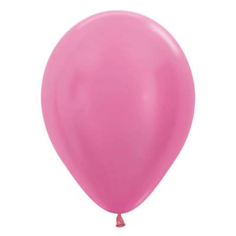 50ct Latex Balloon 12in Satin Fuchsia Sempertex - Tiger Feet Ireland