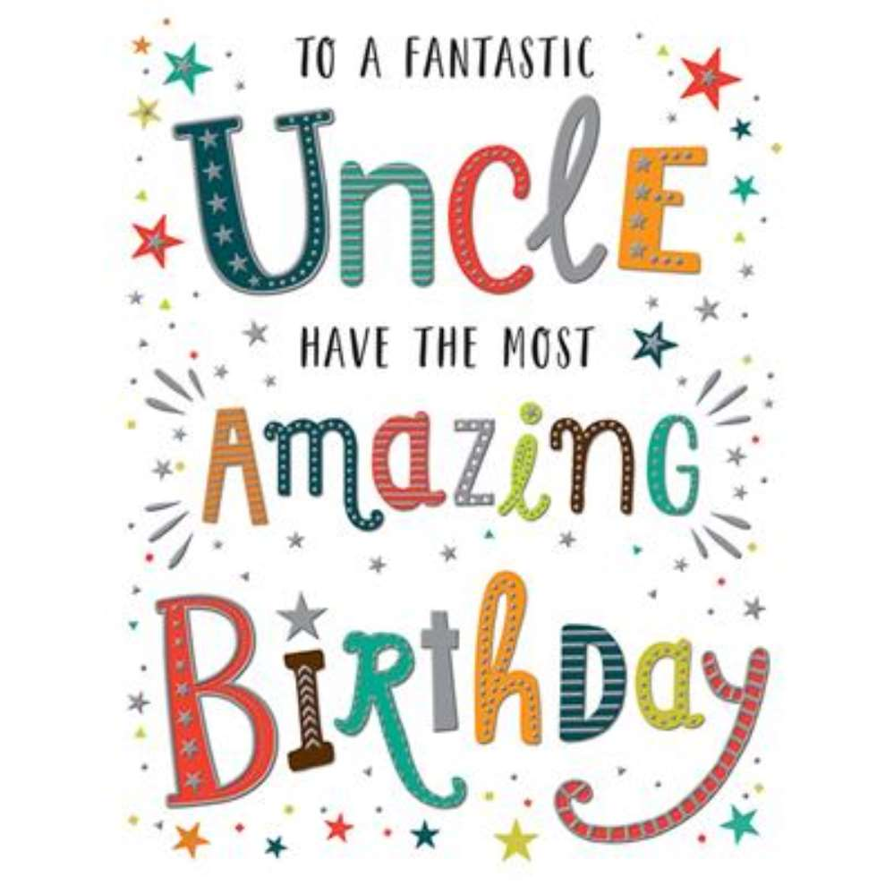 6pk Cards C50 Birthday Uncle - Tiger Feet Ireland