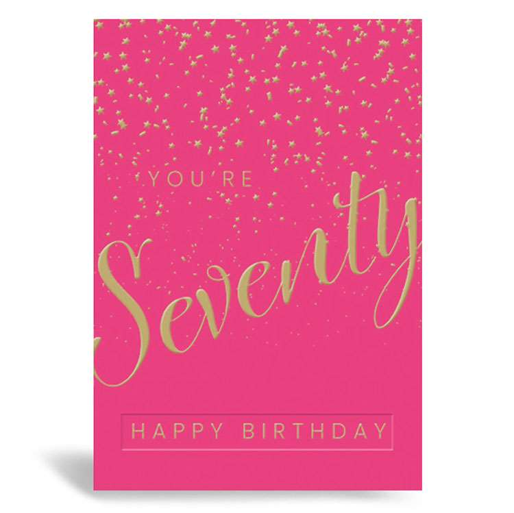 6pk Cards C50 Birthday Age 70 - Tiger Feet Ireland