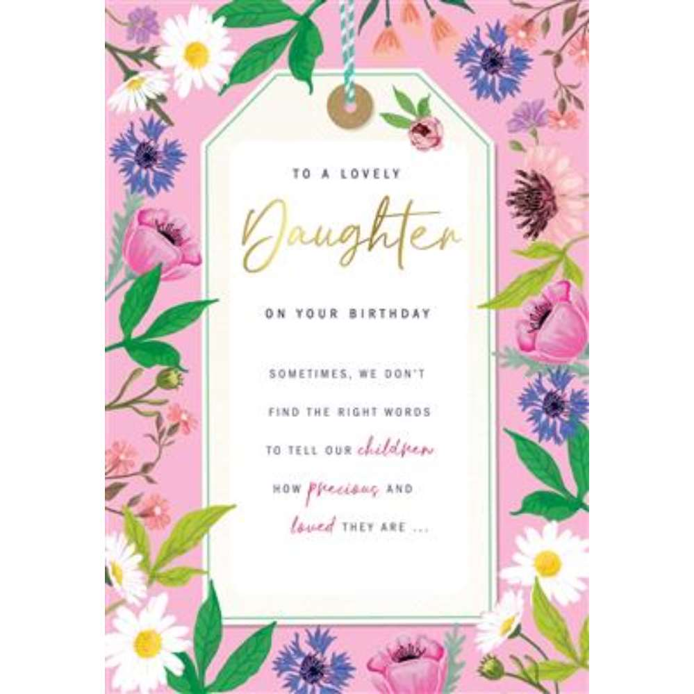 6pk Cards C75 Birthday Daughter - Tiger Feet Ireland