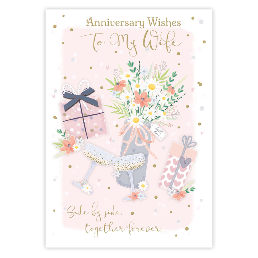 6pk Cards C90 Wife Anniversary - Tiger Feet Ireland