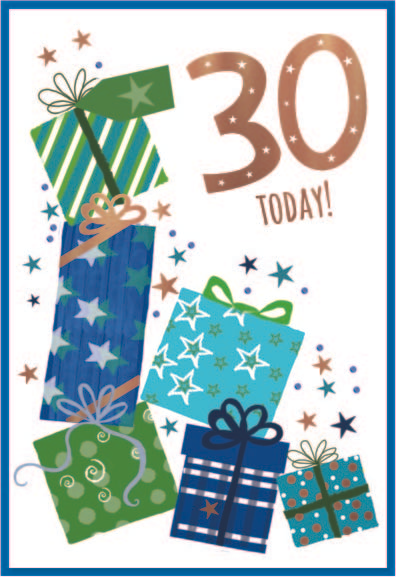 6pk Cards C50 30th Birthday - Tiger Feet Ireland