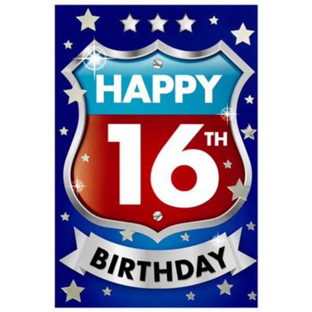 6pk Cards C50 Birthday Age 16 - Tiger Feet Ireland