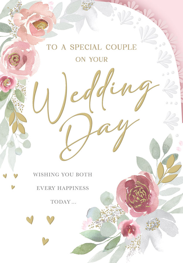 6pk Cards ED C75 Wedding Roses - Tiger Feet Ireland
