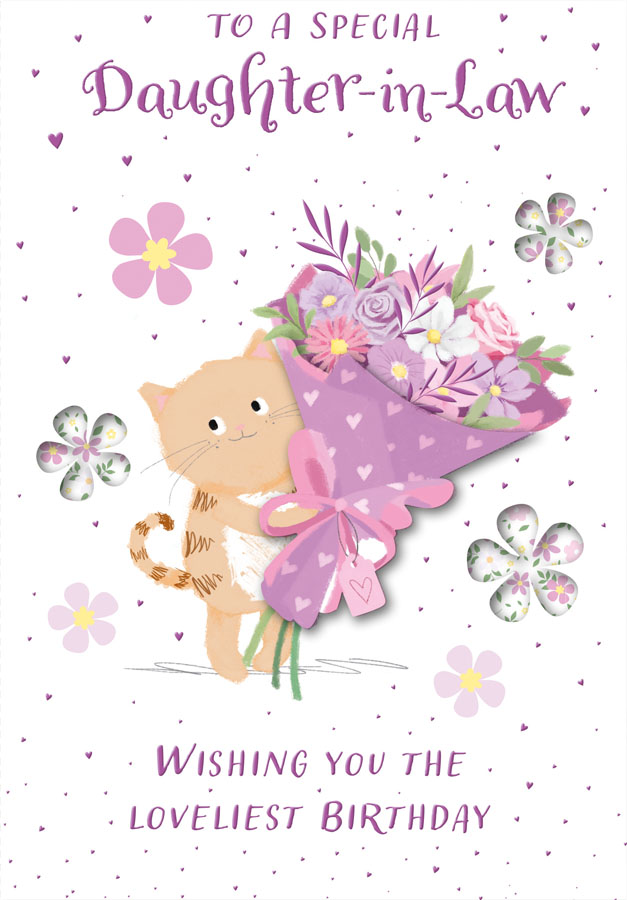 6pk Cards C50 Birthday Daughter-In-Law - Tiger Feet Ireland