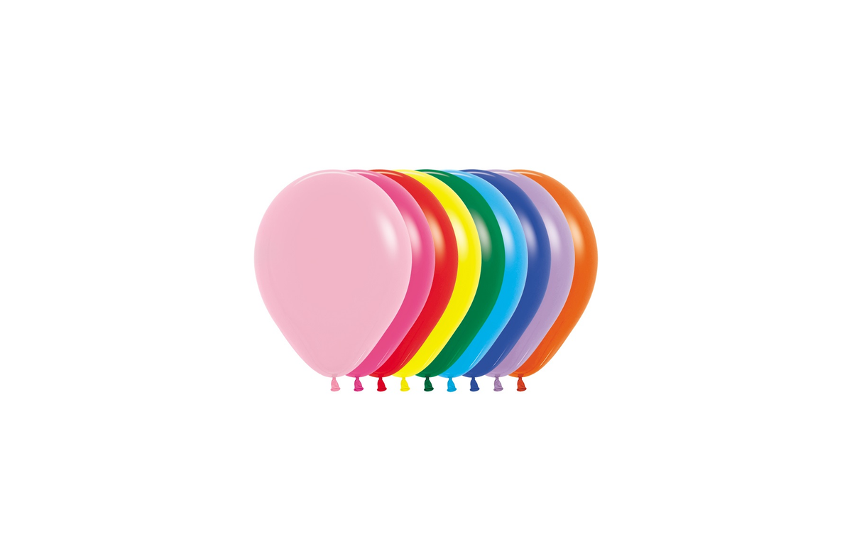 50ct Latex Balloon 5in Assorted Sempertex - Tiger Feet Ireland