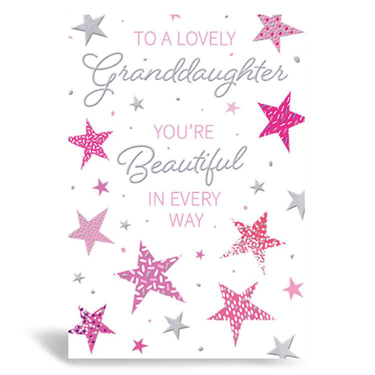 6pk Cards C50 Birthday Granddaughter - Tiger Feet Ireland