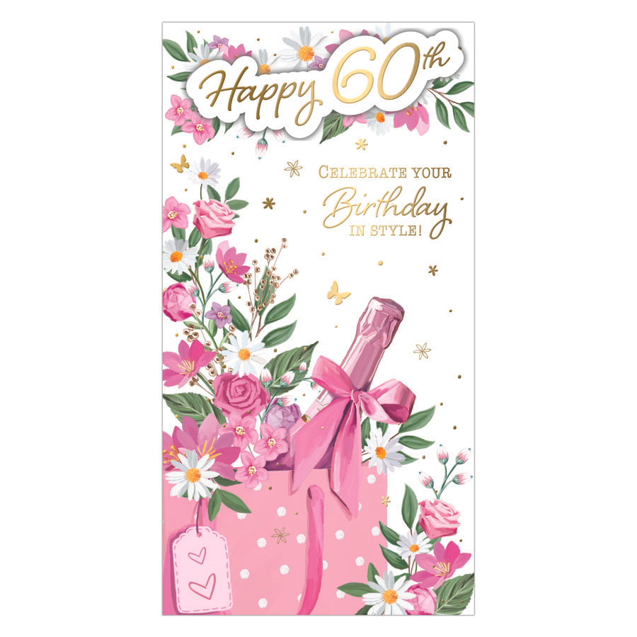 6pk Cards C55 Birthday Age 60 - Tiger Feet Ireland