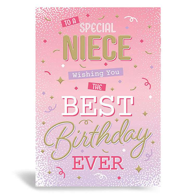 6pk Cards C50 Birthday Niece - Tiger Feet Ireland