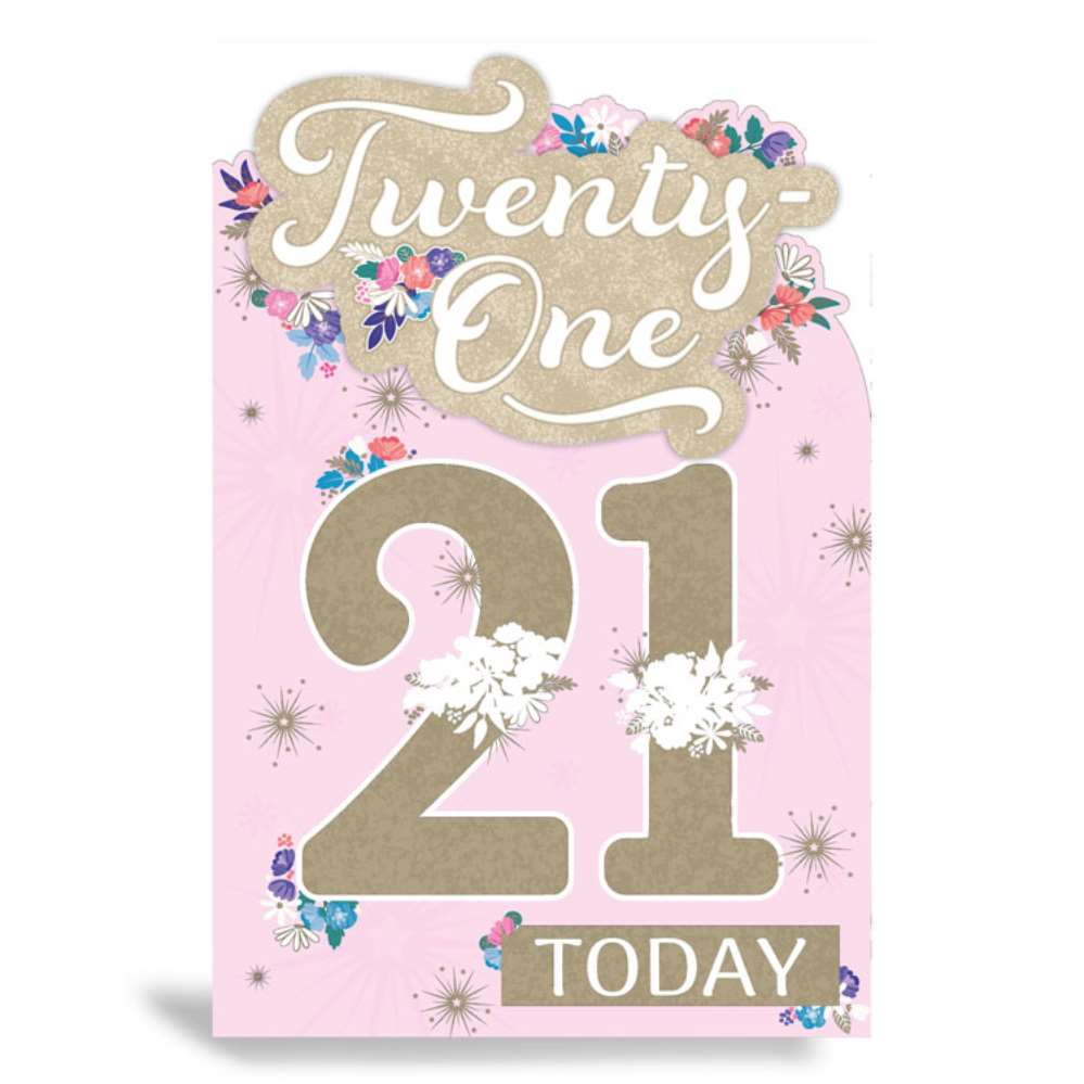 6pk Cards C75 Birthday Age 21 - Tiger Feet Ireland