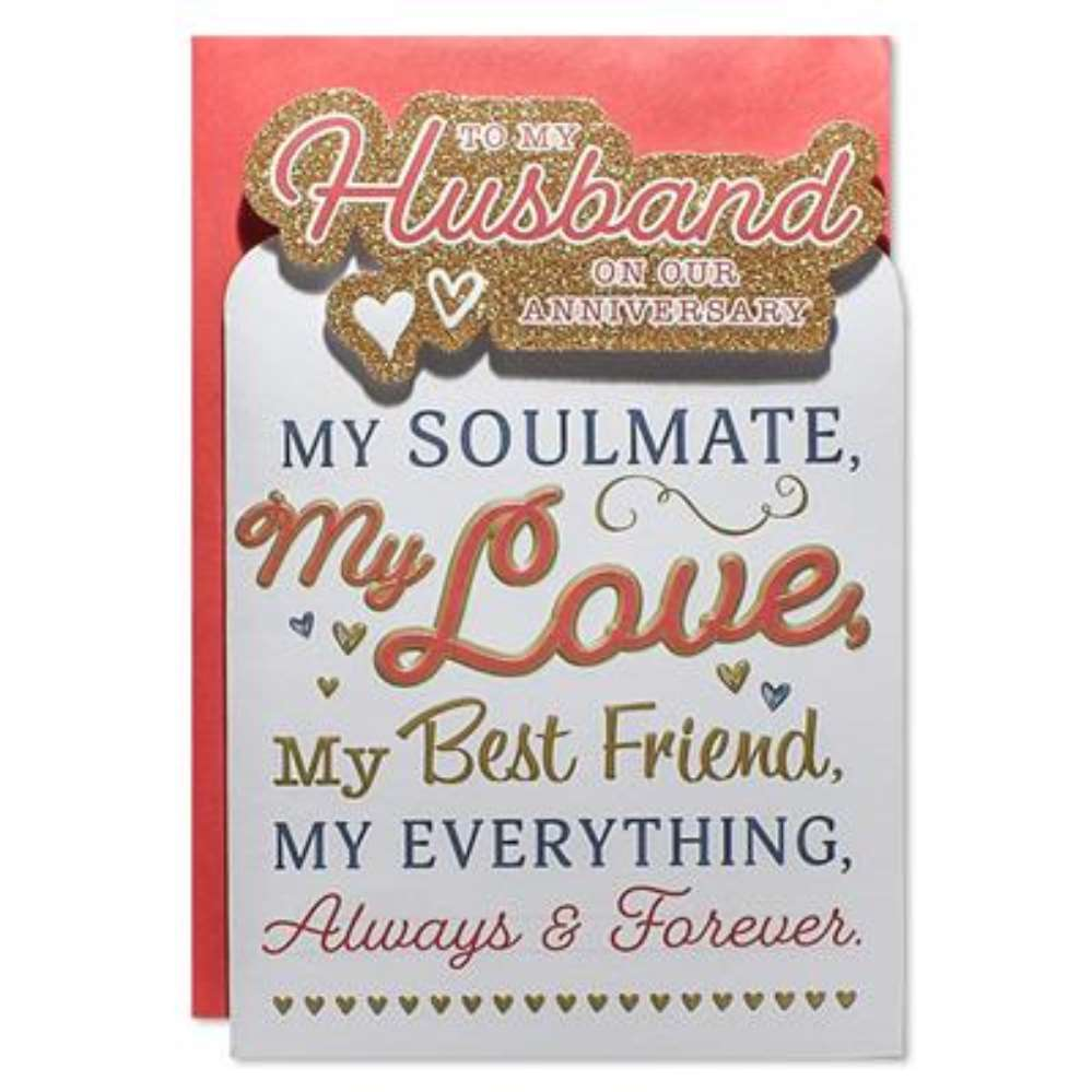6pk Cards C75 Husband Anniversary - Tiger Feet Ireland