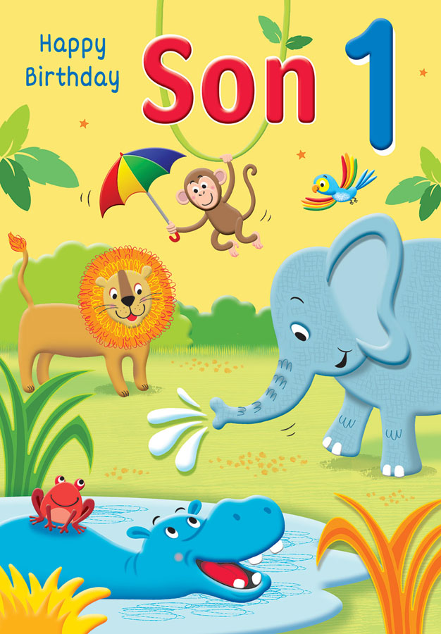 6pk Cards ED C75 Age 1 Son Jungle - Tiger Feet Ireland