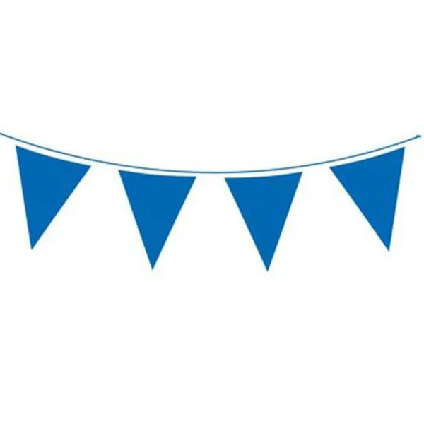 10m Waterproof Bunting 20 Flags Blue - Tiger Feet Ireland