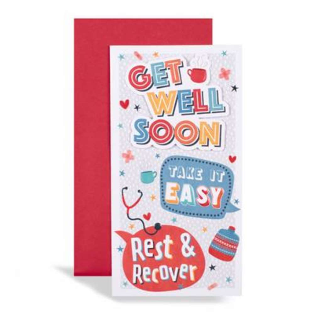 6pk Cards 55 Get Well - Tiger Feet Ireland