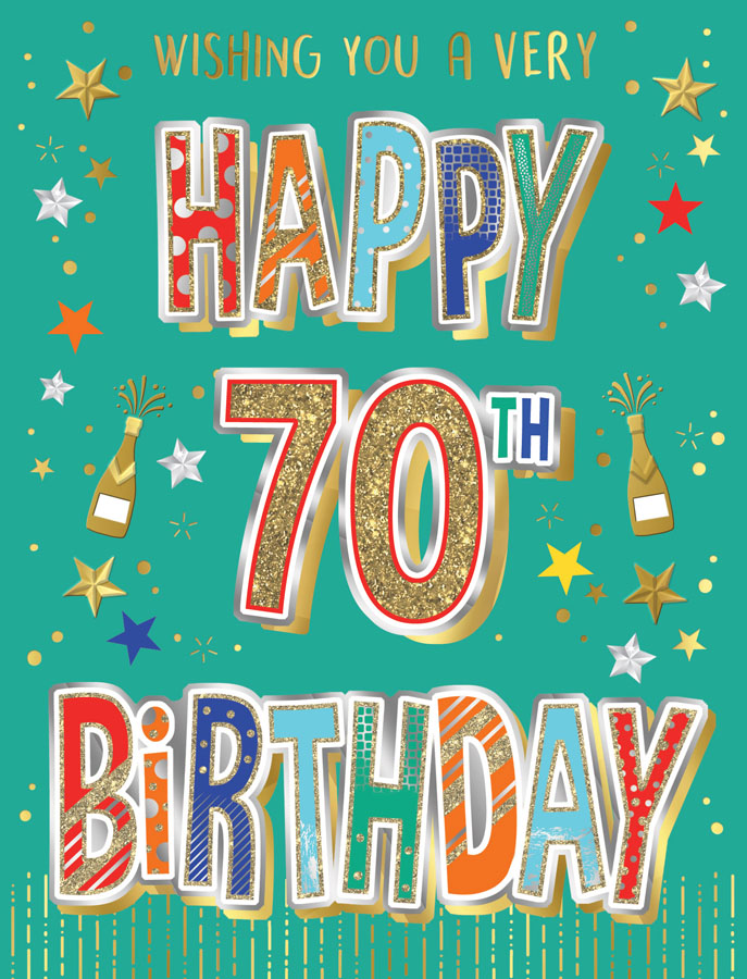 6pk Cards ED C50 Age 70 Text On Soft Mint - Tiger Feet Ireland