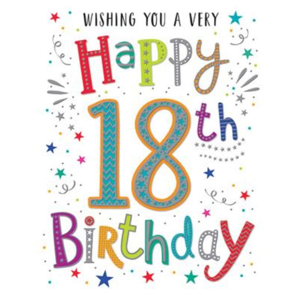 6pk Cards C50 Birthday Age 18 - Tiger Feet Ireland