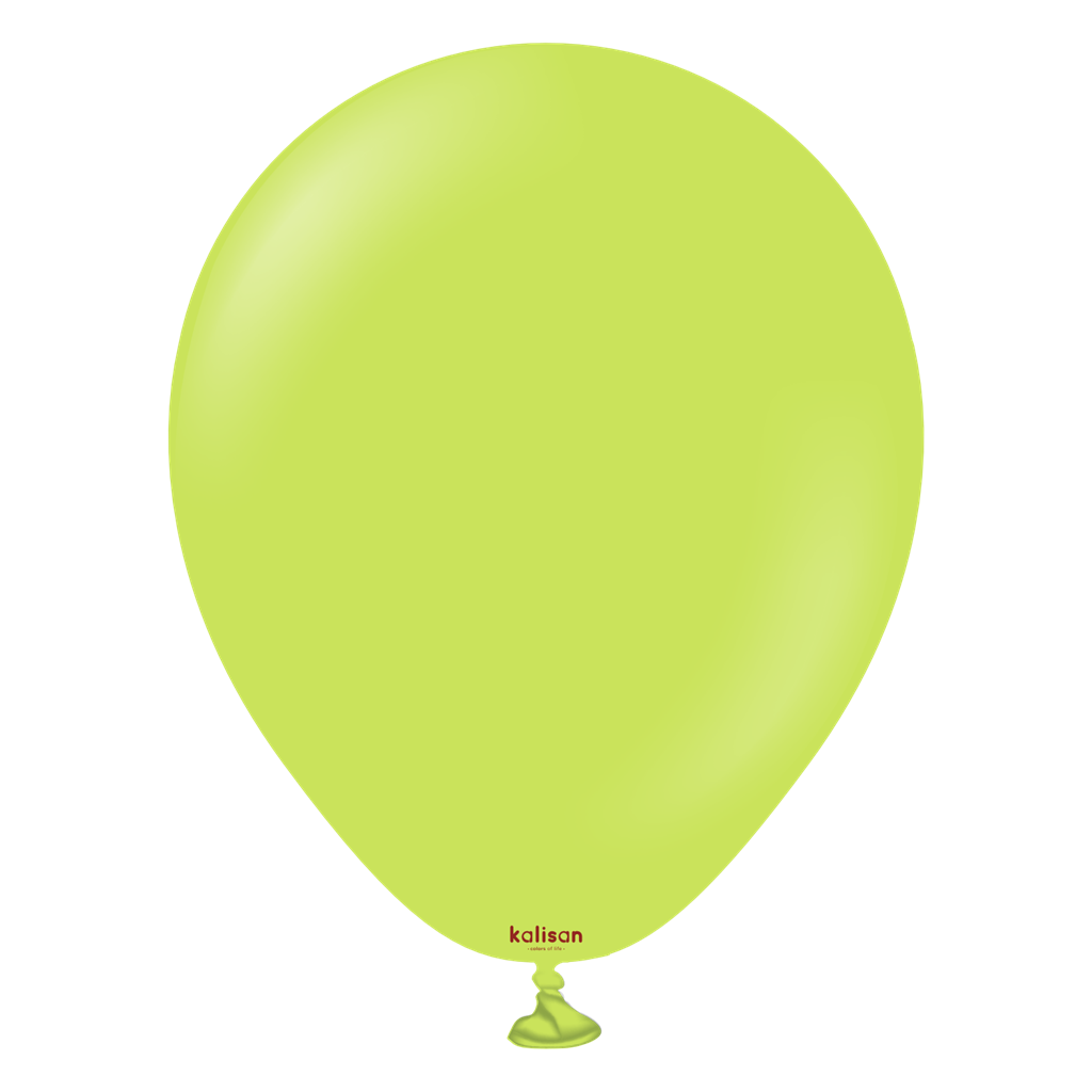 100ct Latex Balloon 5" Standard Lime Green Kalisan - Tiger Feet Ireland