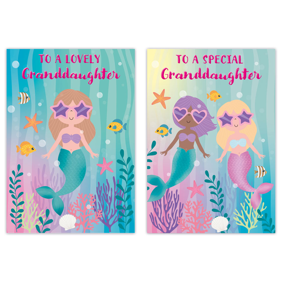 12pk Cards C50 Birthday Granddaughter - Tiger Feet Ireland