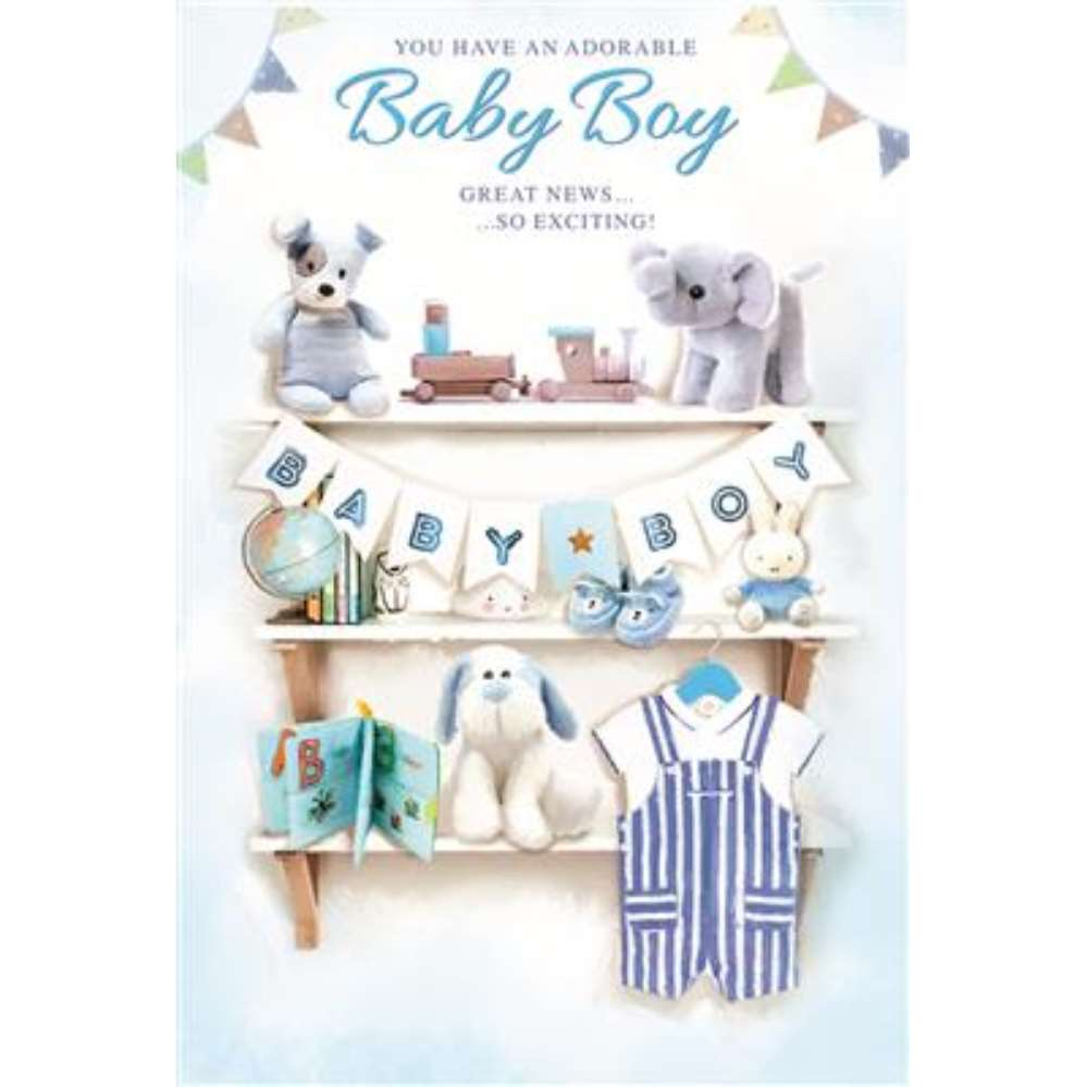 6pk Cards C50 Baby Boy - Tiger Feet Ireland