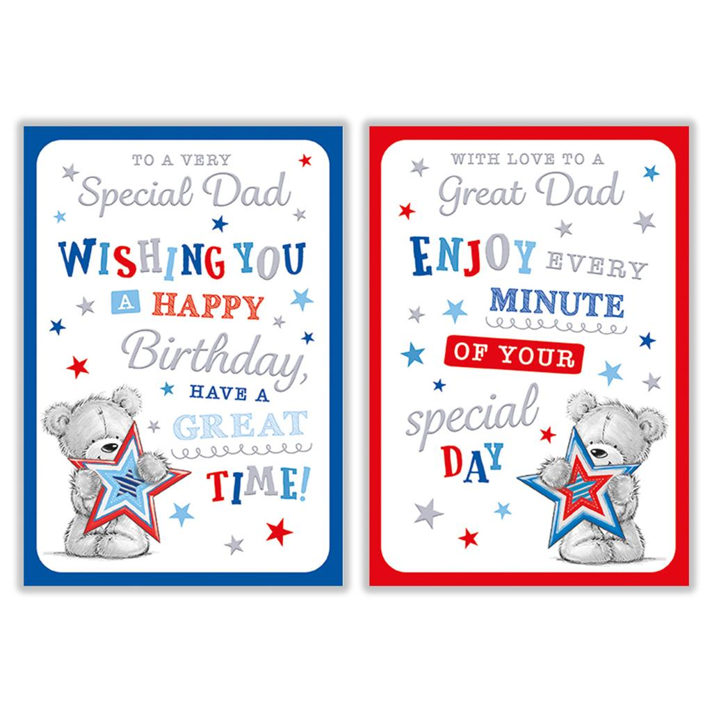 12pk Cards C50 Birthday Dad - Tiger Feet Ireland