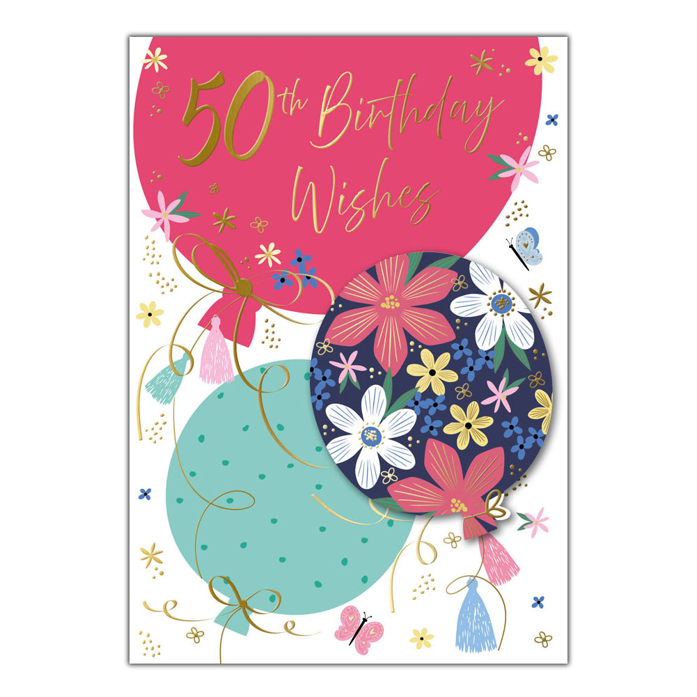 6pk Cards C50 Birthday Age 50 - Tiger Feet Ireland