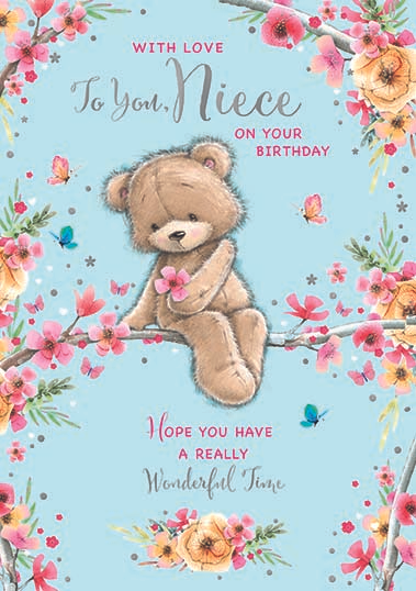 6pk Cards C50 Birthday Niece - Tiger Feet Ireland
