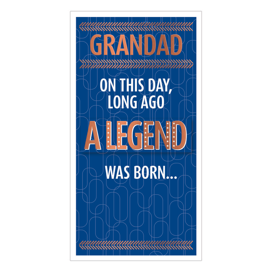 6pk Cards C55 Birthday Grandad - Tiger Feet Ireland