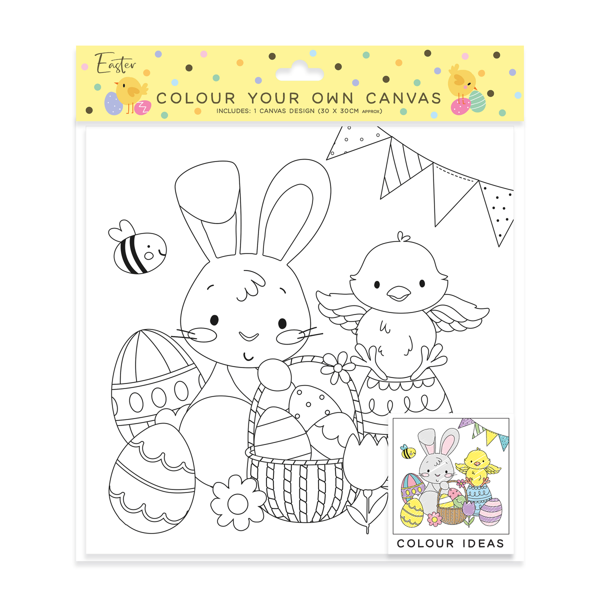 1pk Easter Large Canvas - Tiger Feet Ireland