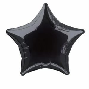 Foil Balloon 20" Star Black - Tiger Feet Ireland