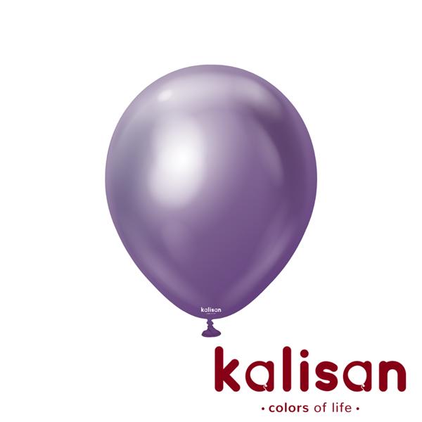 50ct Latex Balloon 12" Mirror Violet Kalisan - Tiger Feet Ireland