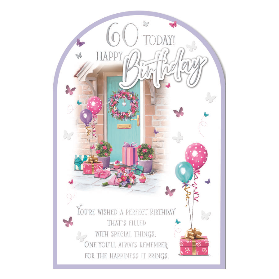 6pk Cards C75 Birthday Age 60 - Tiger Feet Ireland